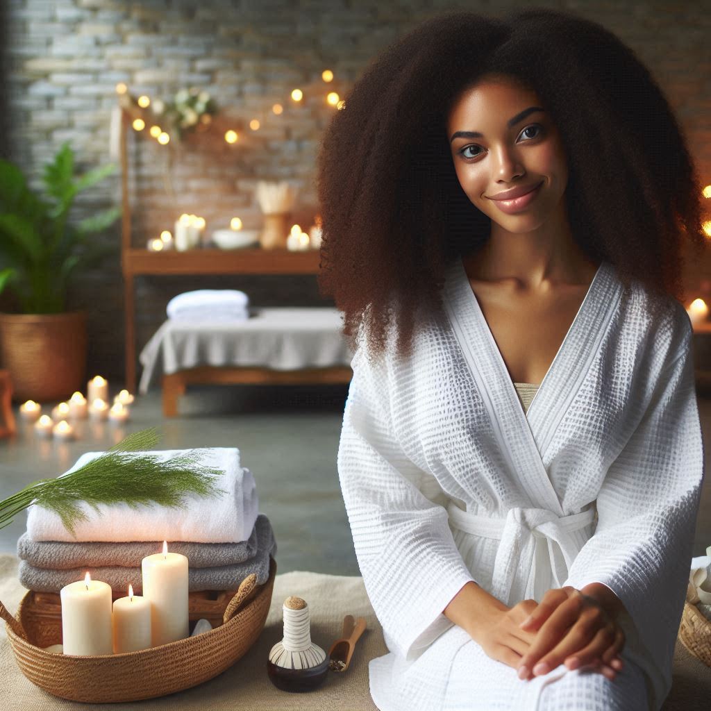 피부,체형관리 샵 배경