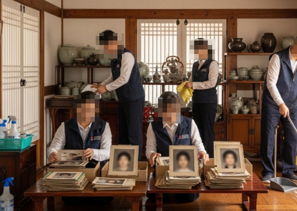 유품정리중
