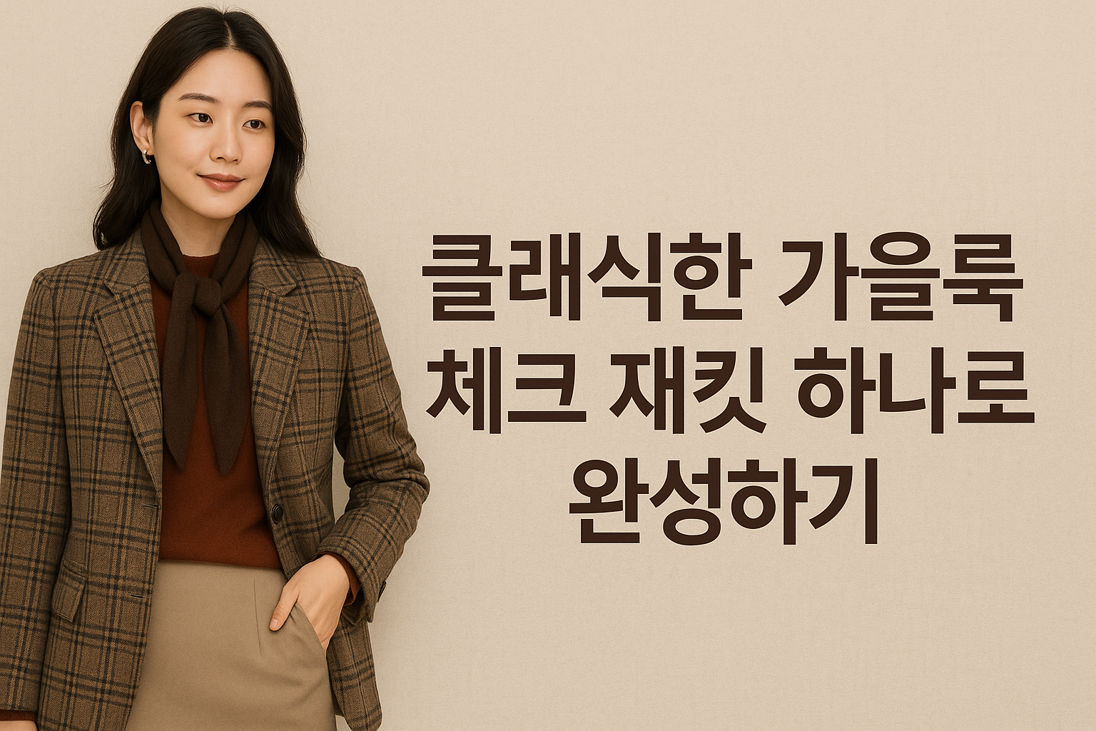 체크 재킷