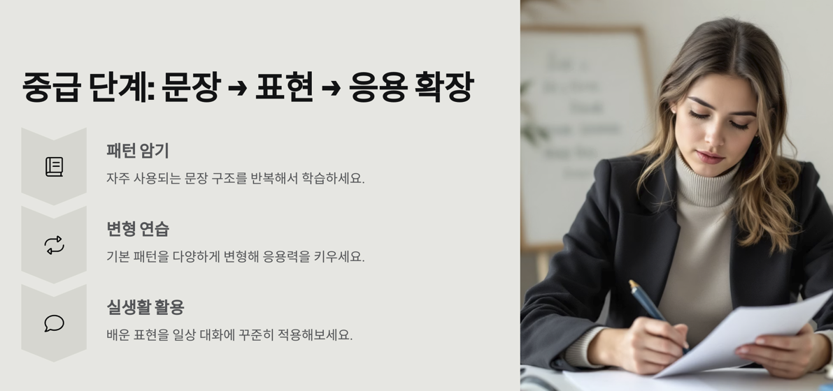 응용 확장의 중급 단계