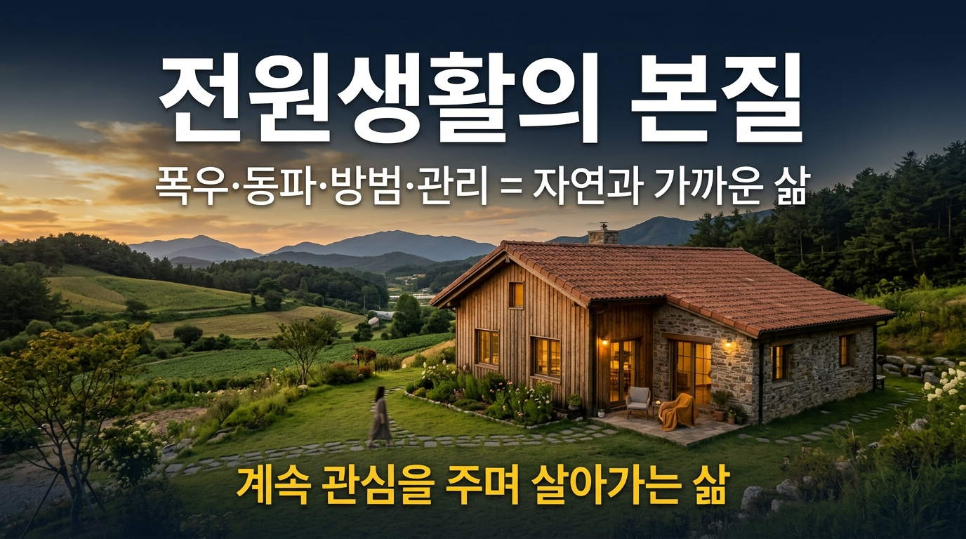 전원생활은 자연과 가까운 삶