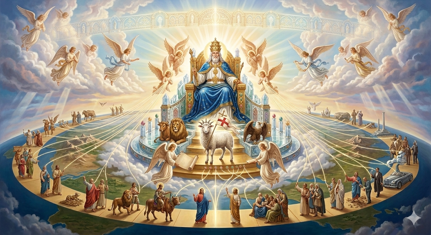 하늘 보좌와 일찍 죽임을 당하신 어린 양