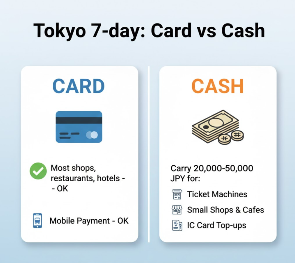 도쿄 일주일 여행, 토스카드 외화통장만으로 괜찮을까? 현금 얼마 챙길지 결론 정리