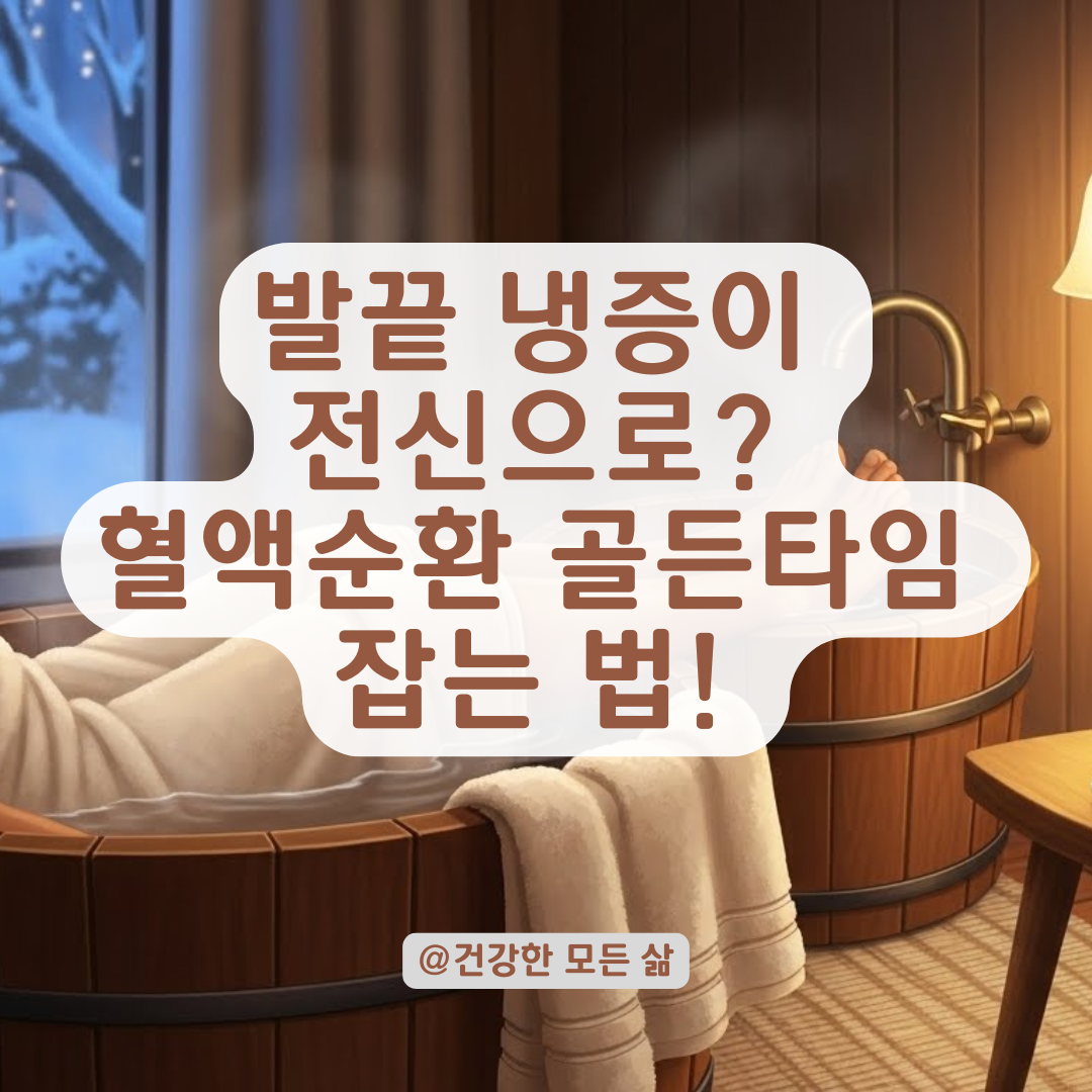 발끝 냉증이 전신으로? 갑자기 으슬으슬한 몸 녹이는 혈액순환 필살기.