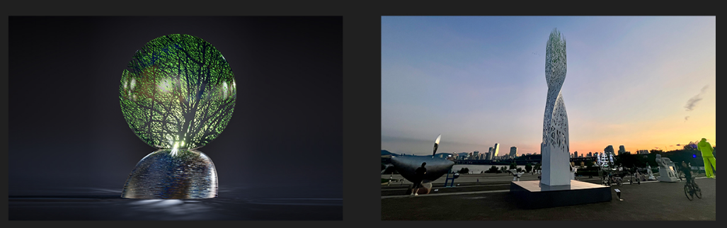 '2023 서울라이트 광화문' 축제 광화문광장 내 다양한 작품이 전시