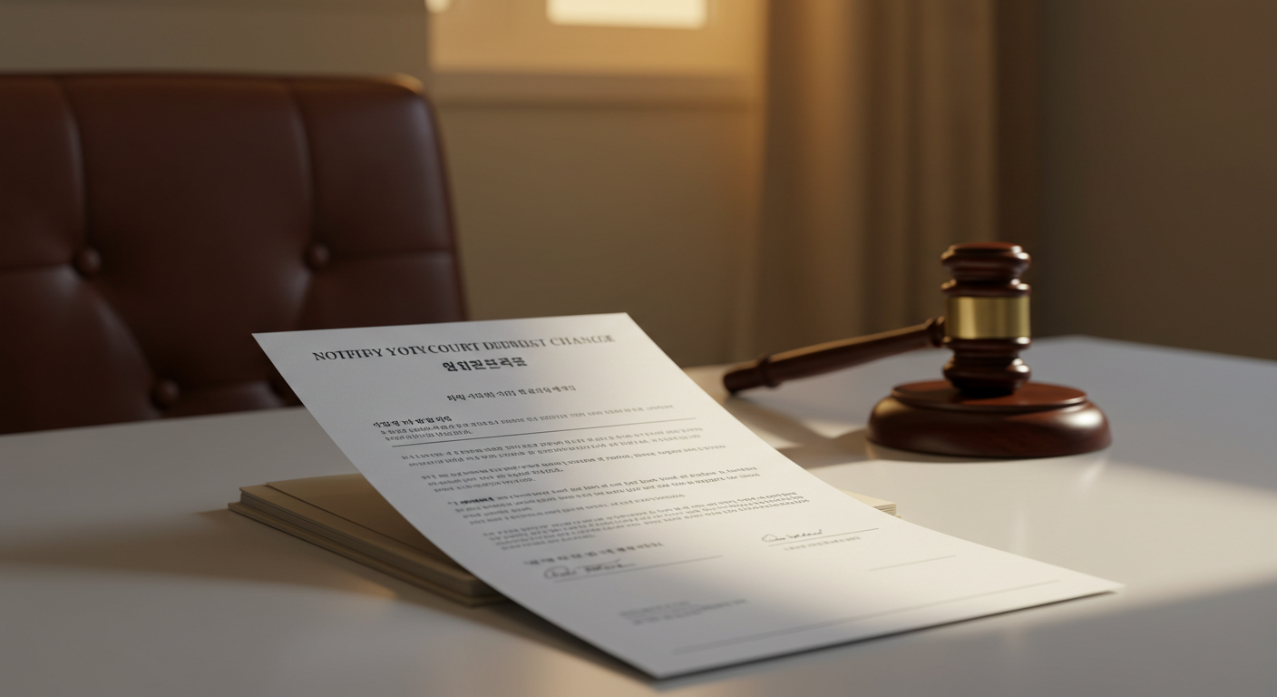 회생법원, 성명변경신고서