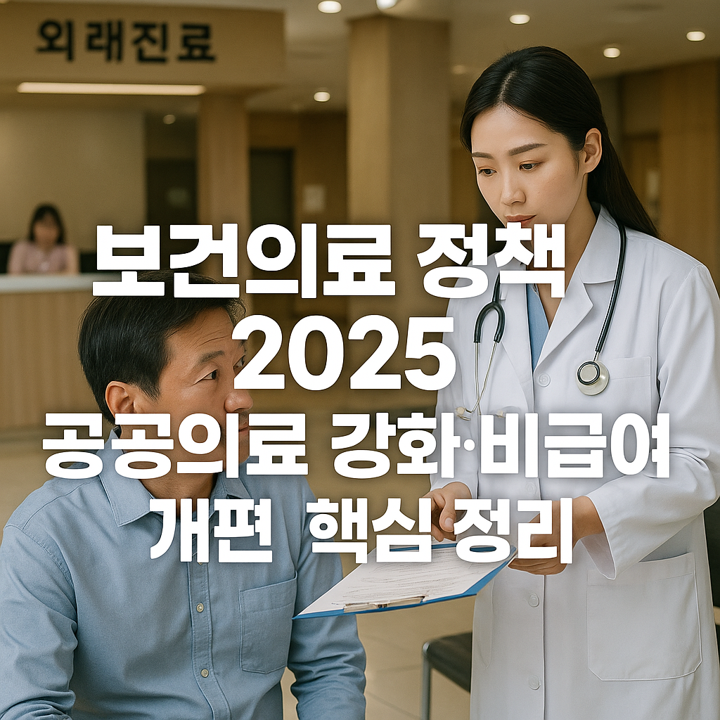 보건의료 정책 2025년 공공의료 강화 개편 정리