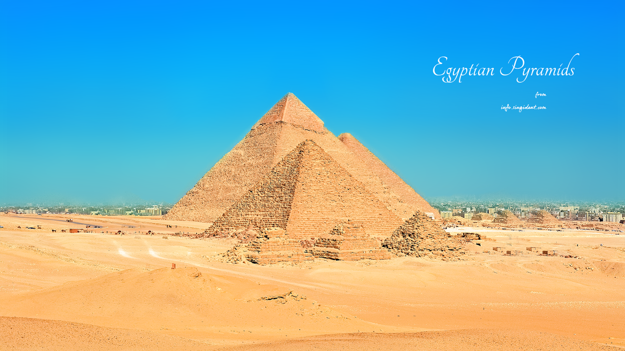 09 피라미드 C - Egyptian Pyramids 풍경배경화면