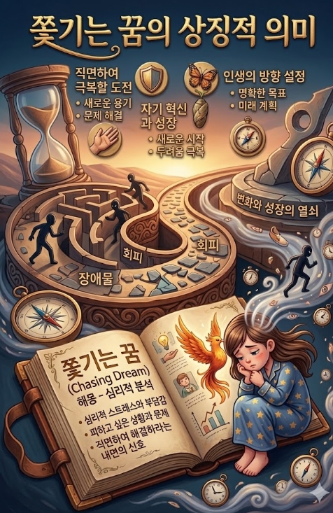 쫓기는 꿈해몽! 10가지 유형별 쫓기는 꿈해몽 총정리!