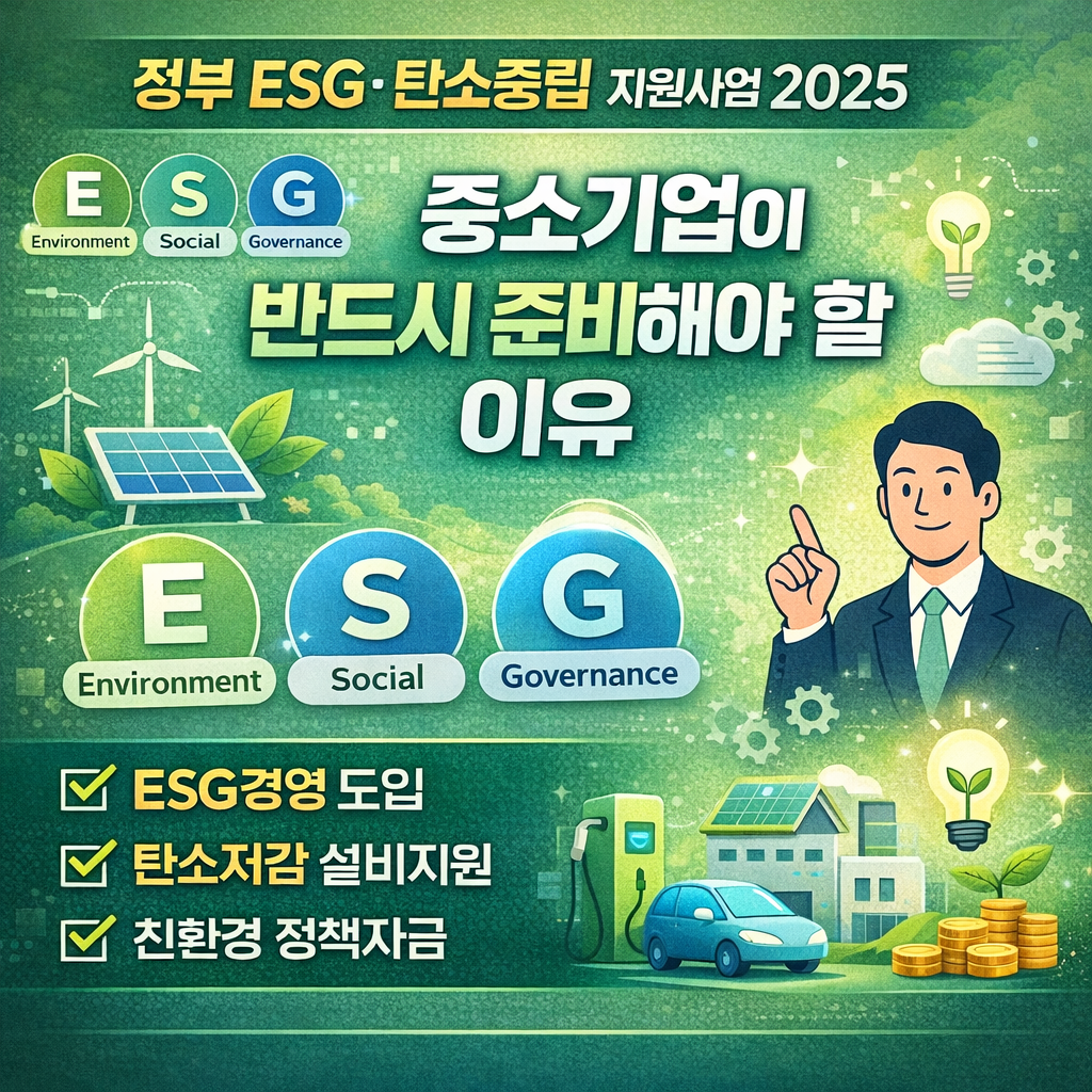 정부 ESG 탄소중립 지원 사업
