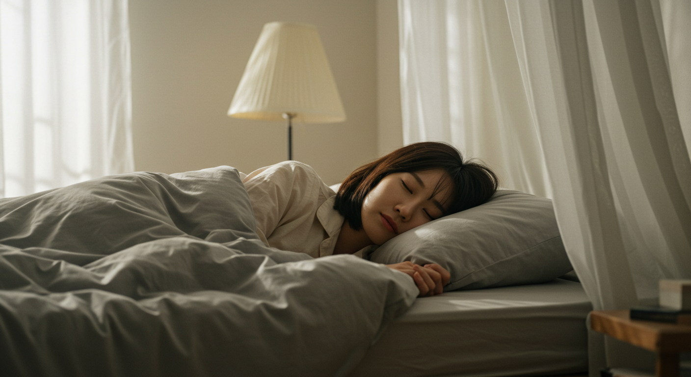 깊은 숙면을 한다