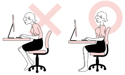 좋은 앉는 자세, 나쁜 앉는 자세