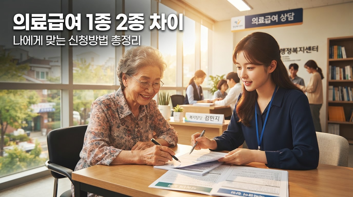 의료급여 1종 2종 차이 완벽정리❘나에게 맞는 신청방법