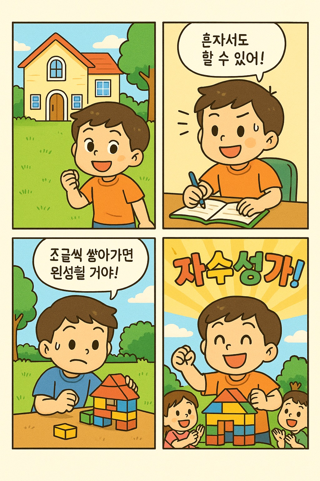 자수성가 사자성어 만화