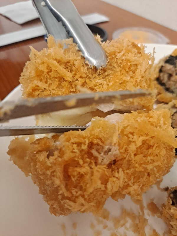 바삭마차 치즈롤 커팅중