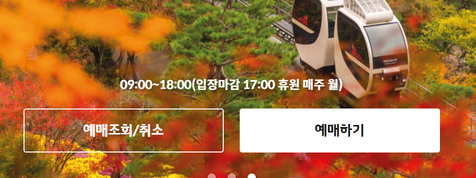 화담숲-단풍-예약-방법-모노레일-가격-입장료-홈페이지