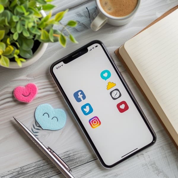 SNS용으로 감성 문장을 작성하는 아이디어 구성 이미지