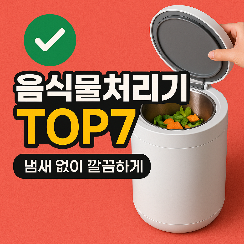 음식물처리기 추천 BEST 7 ❘ 냄새&middot;벌레 걱정 끝!