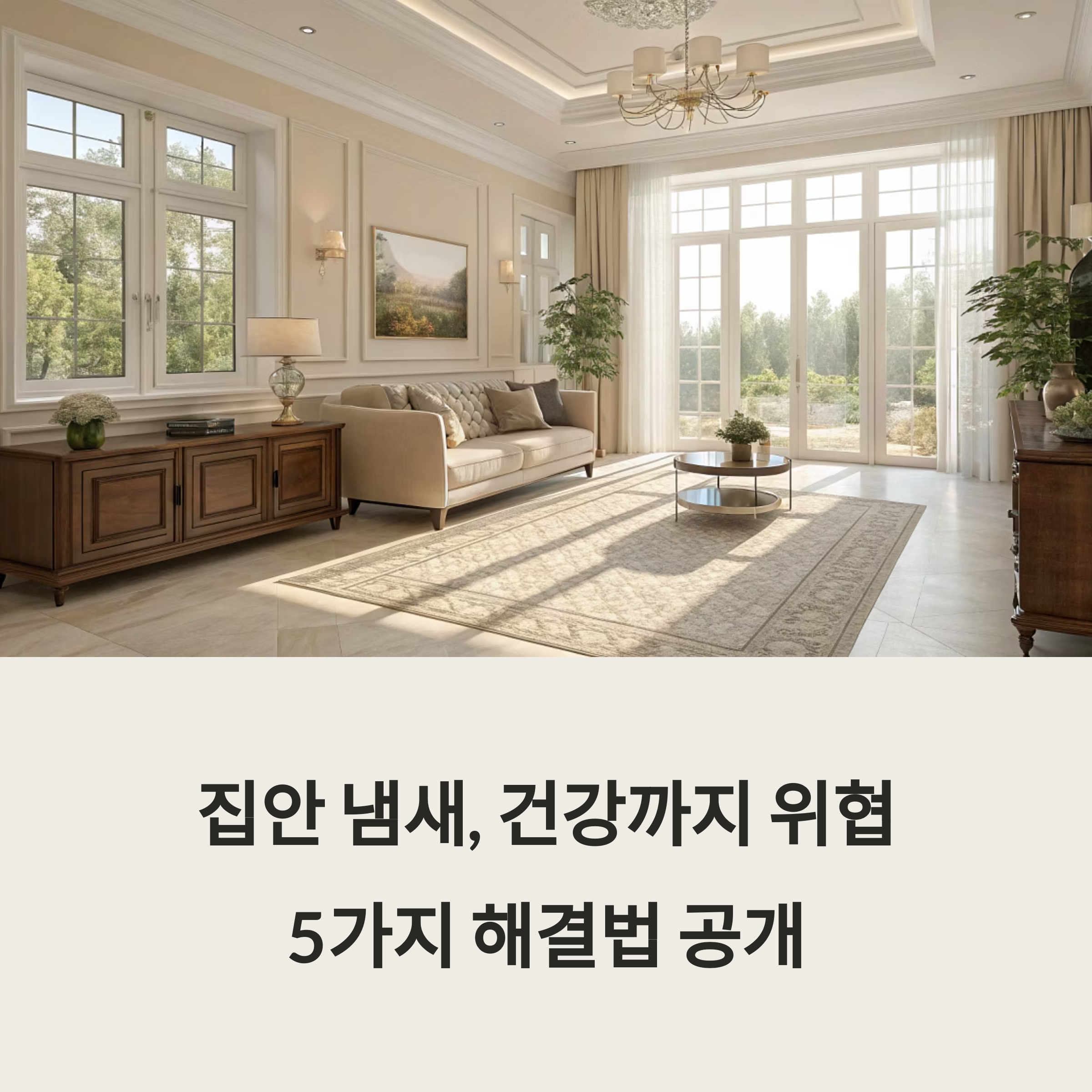 악취 나는 집의 특징과 해결법 총정리