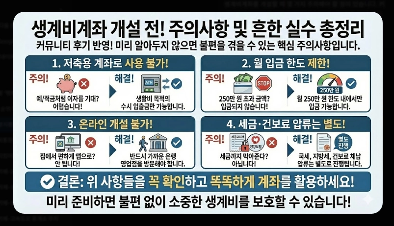 압류방지통장 개설 방법 완벽가이드 [2026년] 전국민 생계비계좌 신청 5단계