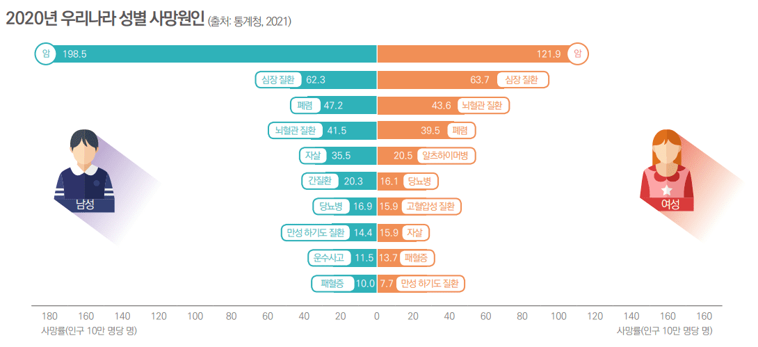 2020년 사망원인 순위