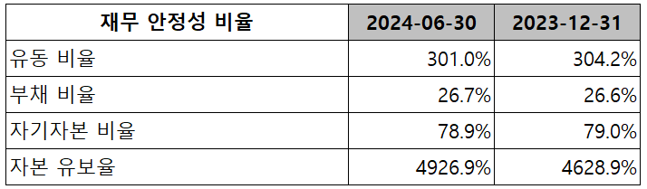 한미반도체 - 재무 안정성 비율