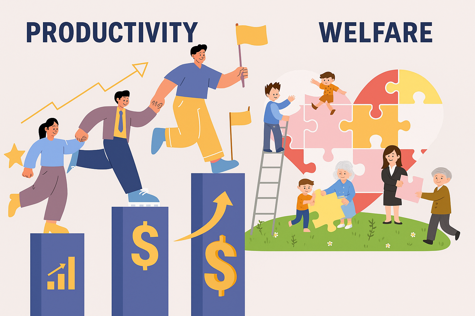 생산성과 복지 이미지