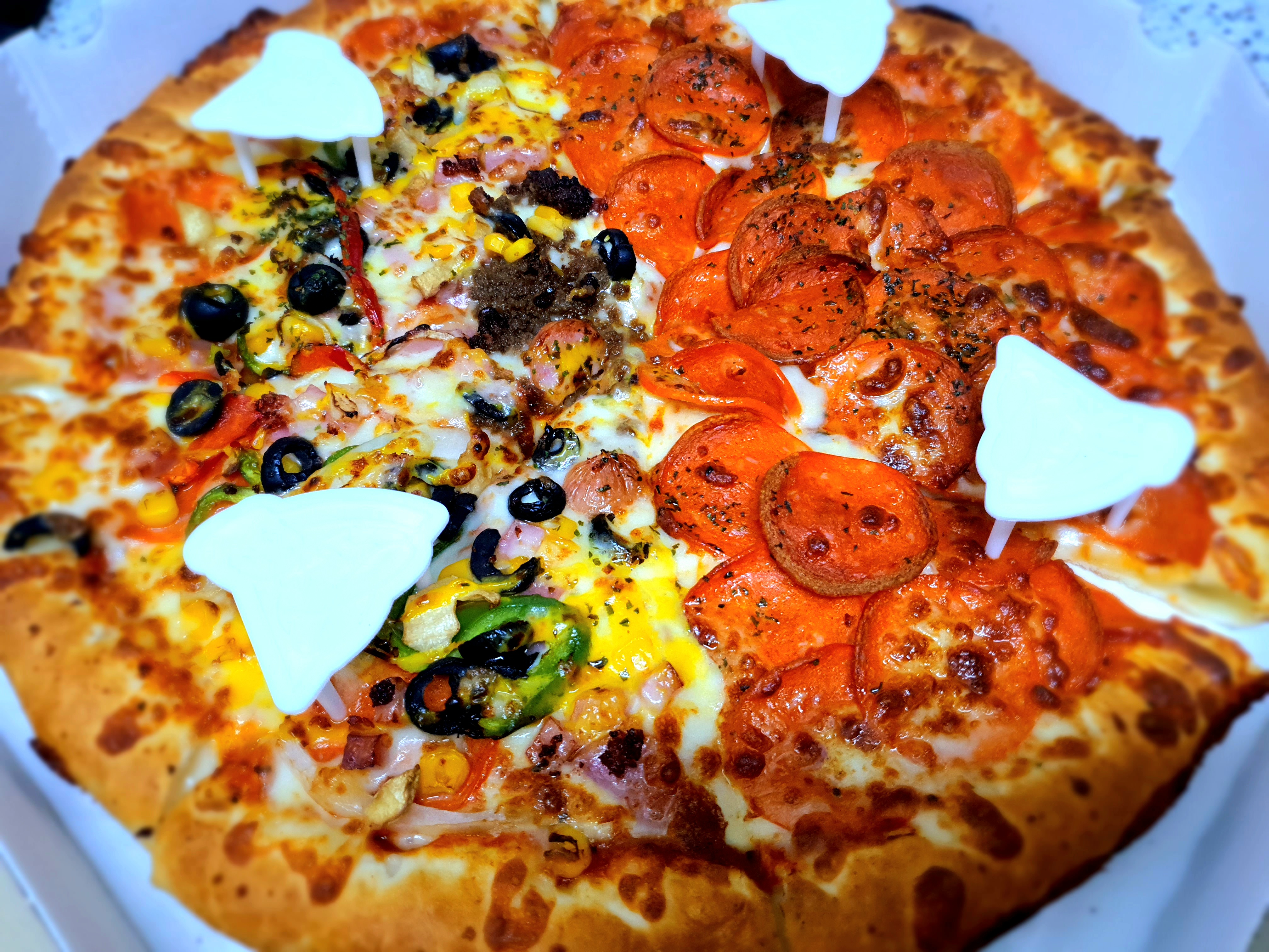 서오릉피자에서-처음-주문을-했습니다.