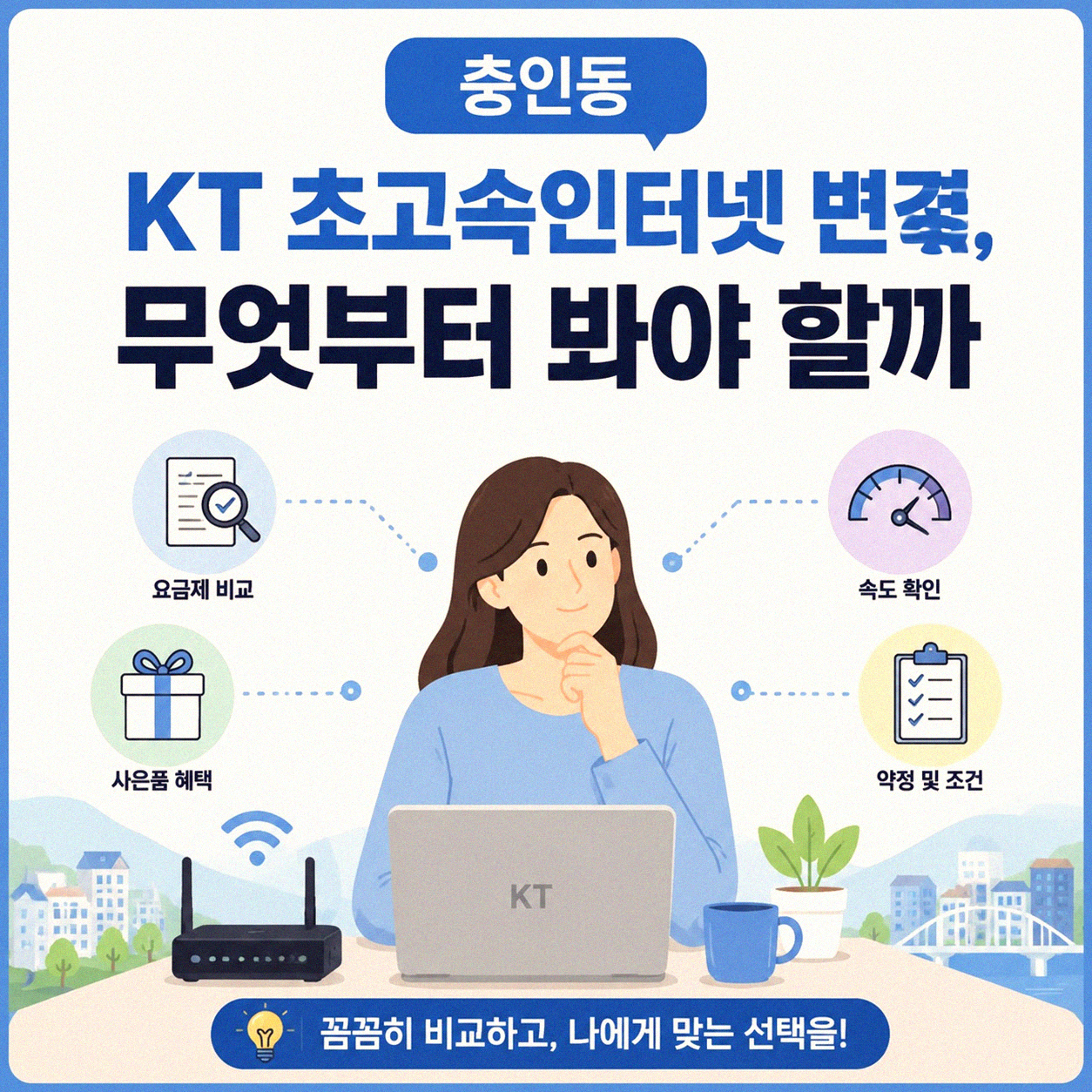 충주 충인동 KT 초고속인터넷 변경, 얼마 전 직접 해보니