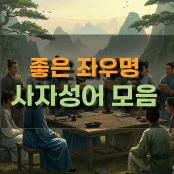 운명과 변화에 대한 사자성어들 삶의 흐름을 이해하는 자료집_18