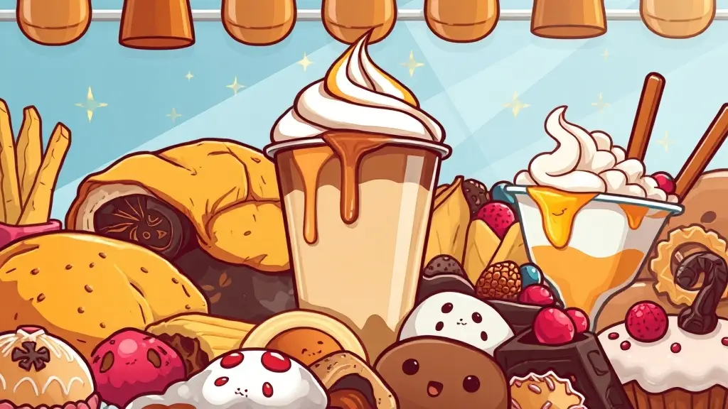 다른 디저트 메뉴 비교