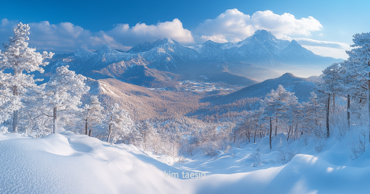 계룡산의 사계절
