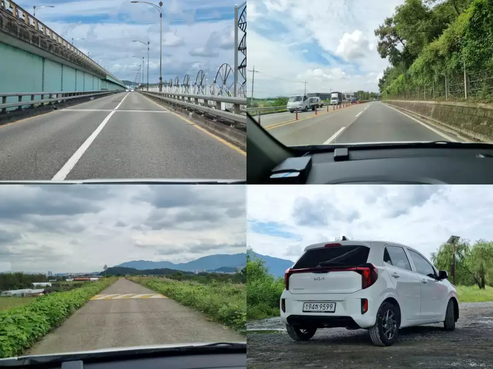 더 뉴 모닝으로 온갖 도로를 달려봤습니다.