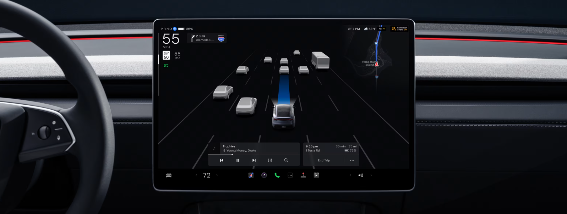 테슬라 뉴 모델Y 오토파일럿