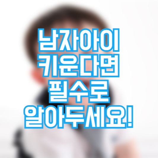 남자아이 키울 때 꼭 알아야 할 것들, 이것만은 꼭!