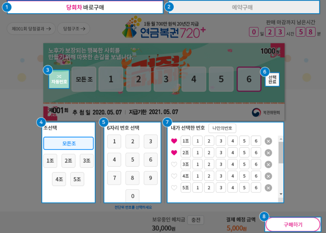 온라인 로또 구매 방법(인터넷 링크첨부)