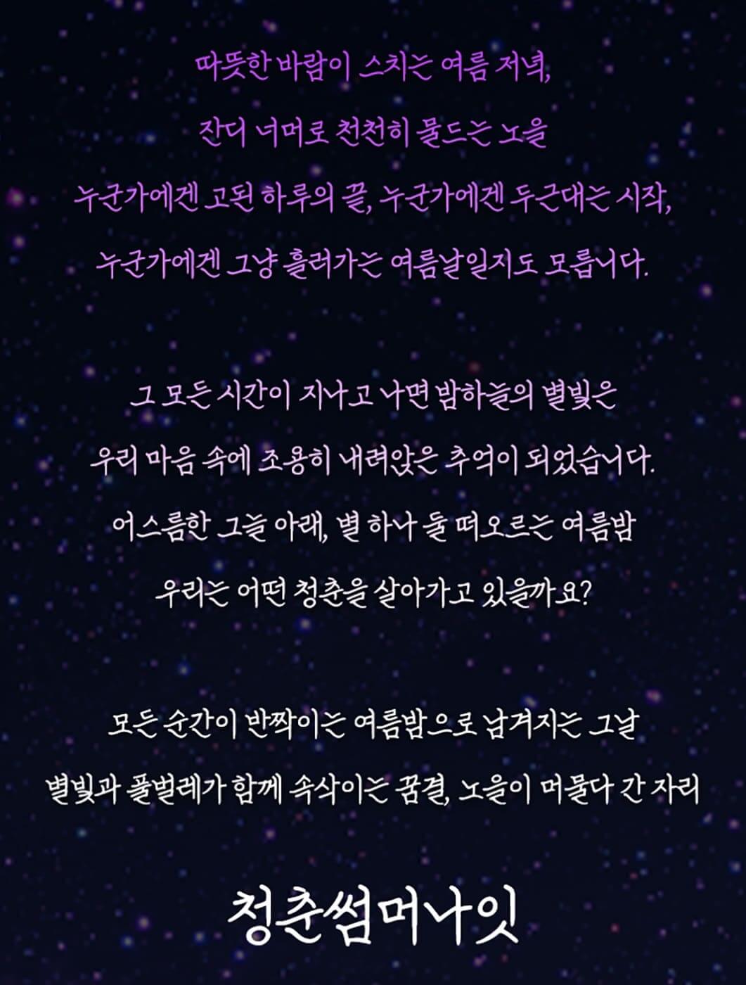 청춘 썸머 나잇 2025 기본정보