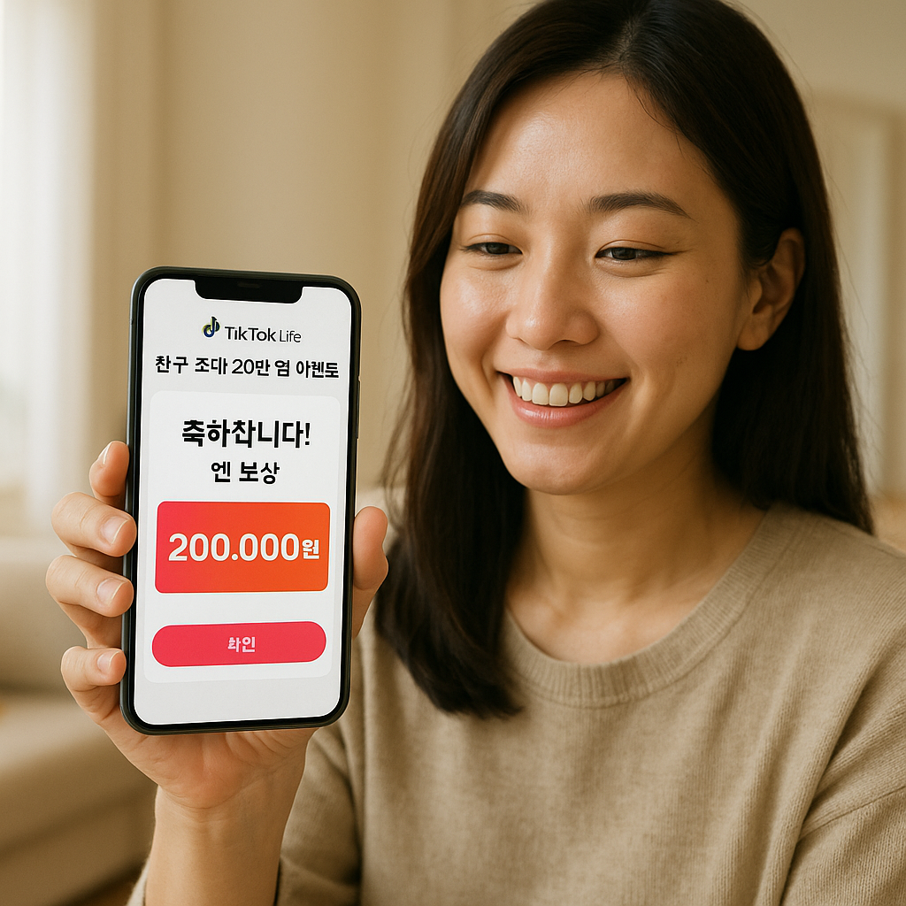 틱톡라이트 친구 초대 20만 원 보상, 진짜 가능한가요?