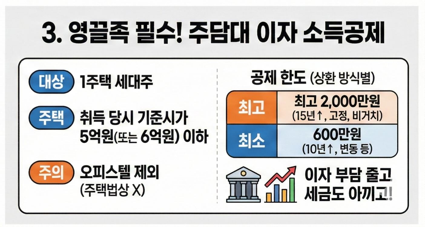 월세 세액공제' & '주담대 이자 공제
