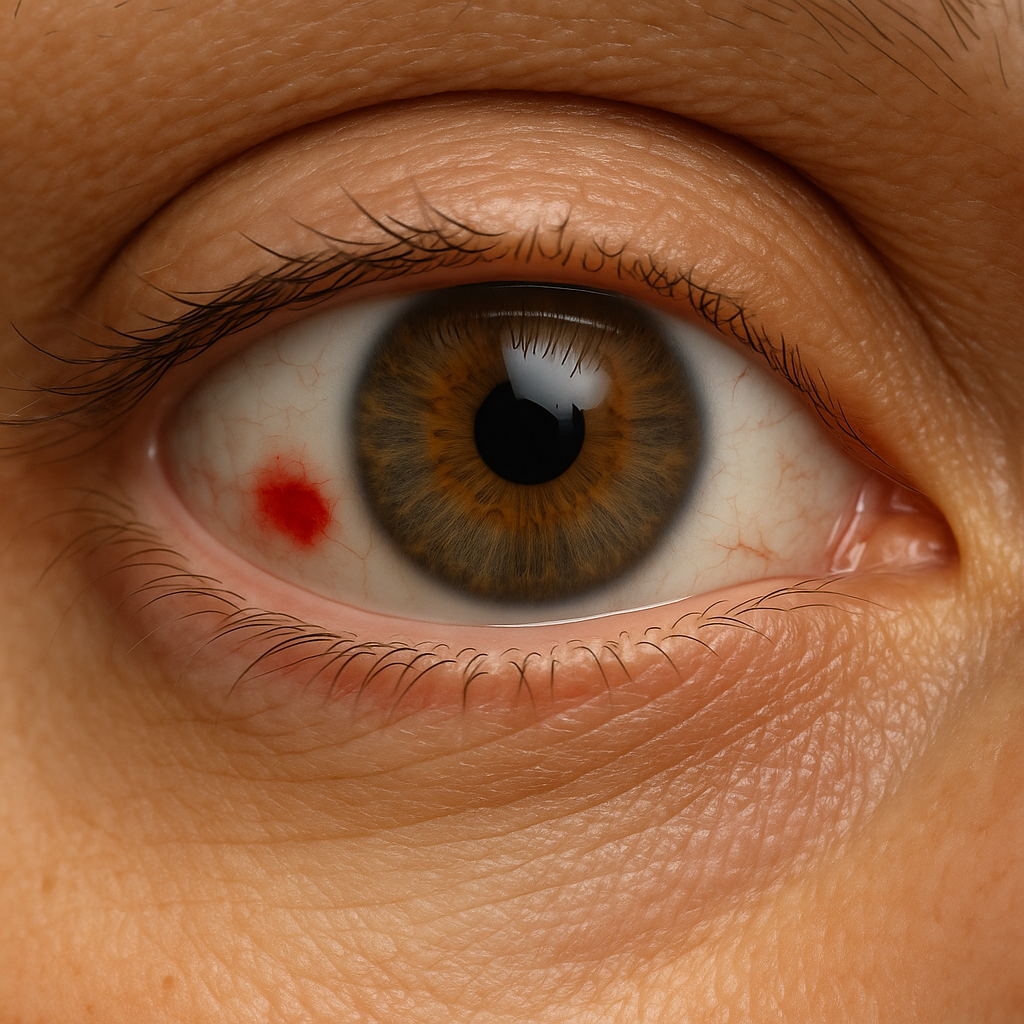 눈동자 안에 빨간점이 생기는 이유와 예방과 치료