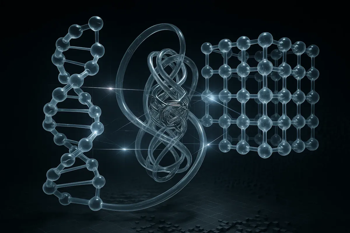 바이오 분자 구조와 미래 의료 기술을 형상화한 3D 그래픽이 조화롭게 배치된 대표 이미지