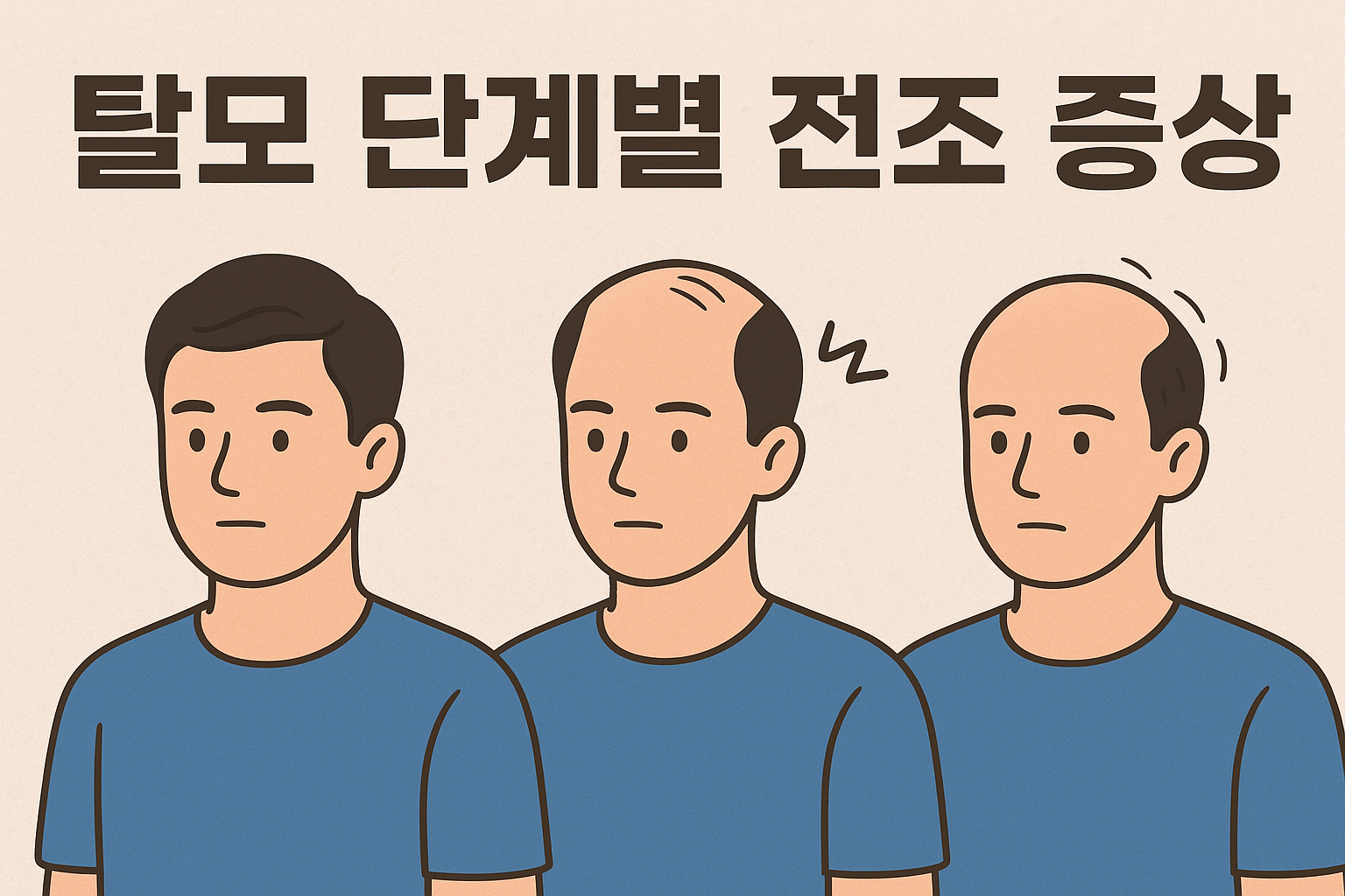 탈모 단계별 전조 증상