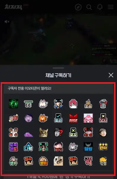 치지직-팬구독전용이모티콘-이미지