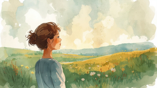 INFP는 내면이 풍부하고, 자신만의 세계와 가치를 중요하게 여기는 이상주의자입니다. 그들은 세상이 더 나아질 수 있다고 믿으며, 그 신념을 자신의 삶에 반영하고 싶어 합니다에 관한 그림