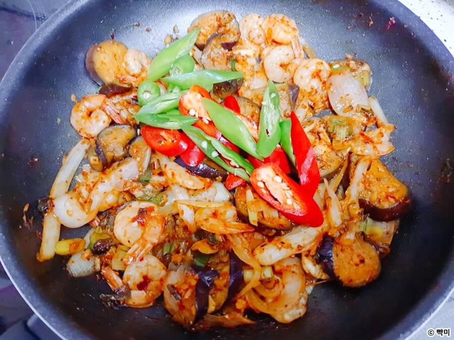 가지볶음-가지새우볶음-만들기-가지요리