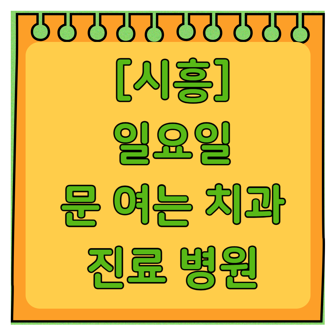 시흥시 일요일 문 여는 치과 목록 ❘ 공휴일 주말 야간진료 병원 ❘ 어린이치과 추천