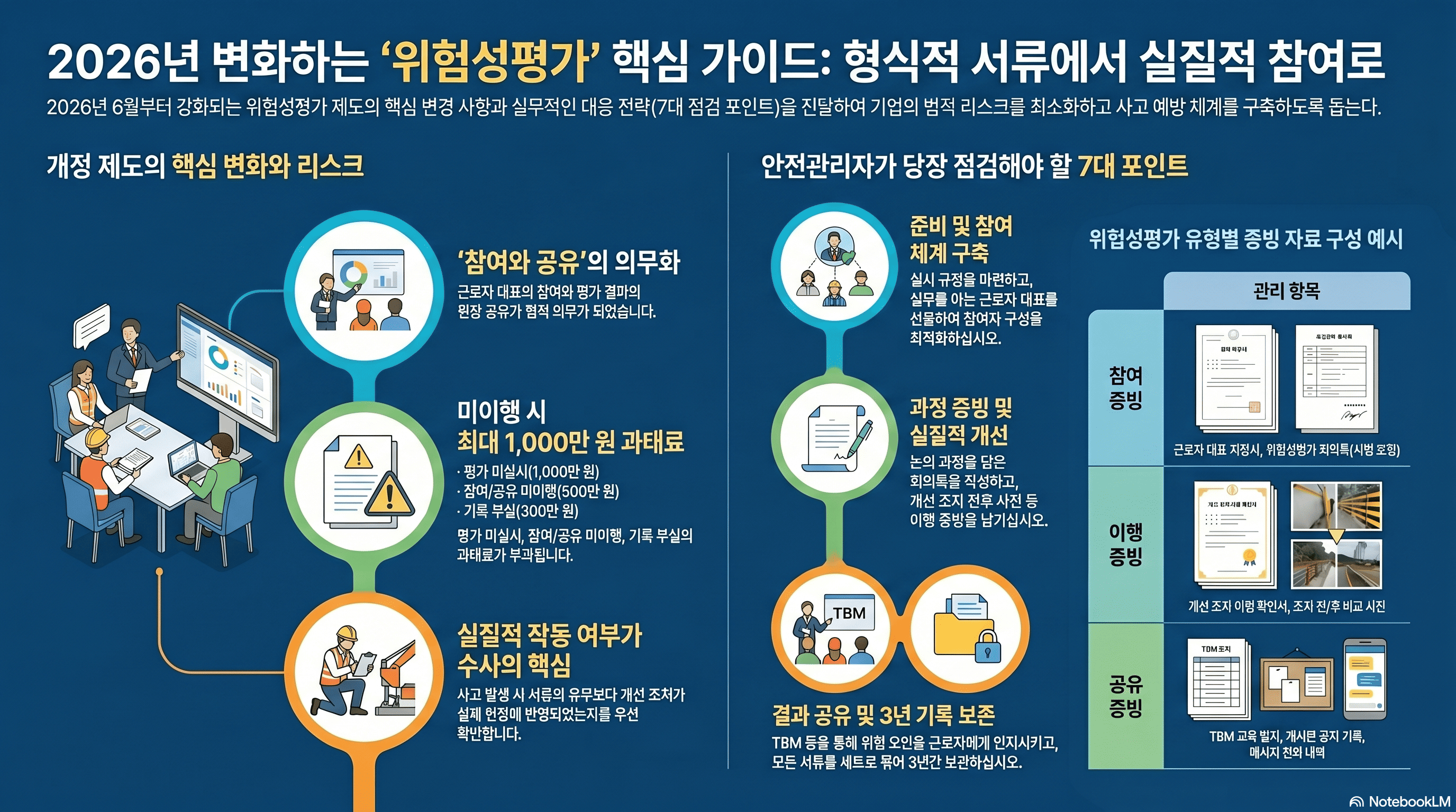 2026년 변화하는 위험성평가 핵심 가이드 (AI인포그래픽)