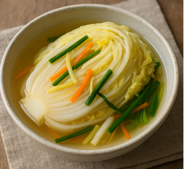 백김치 음식사진