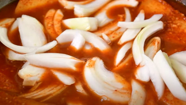 양파 넣기
