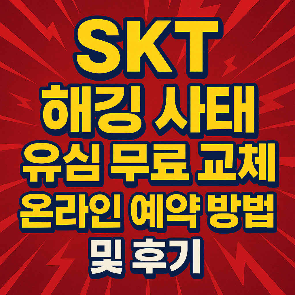 SKT 온라인 유심 교체 예약